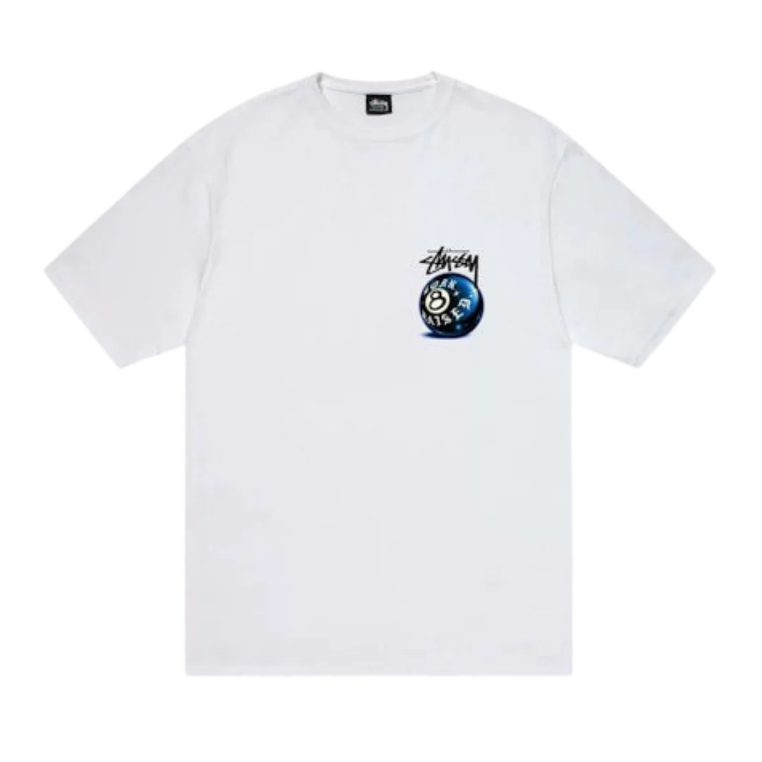 Stussy Born X Raised 8 Ball Tee White - Image 2