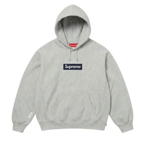 Supreme Box Logo Hooded Sweatshirt Heather Grey
