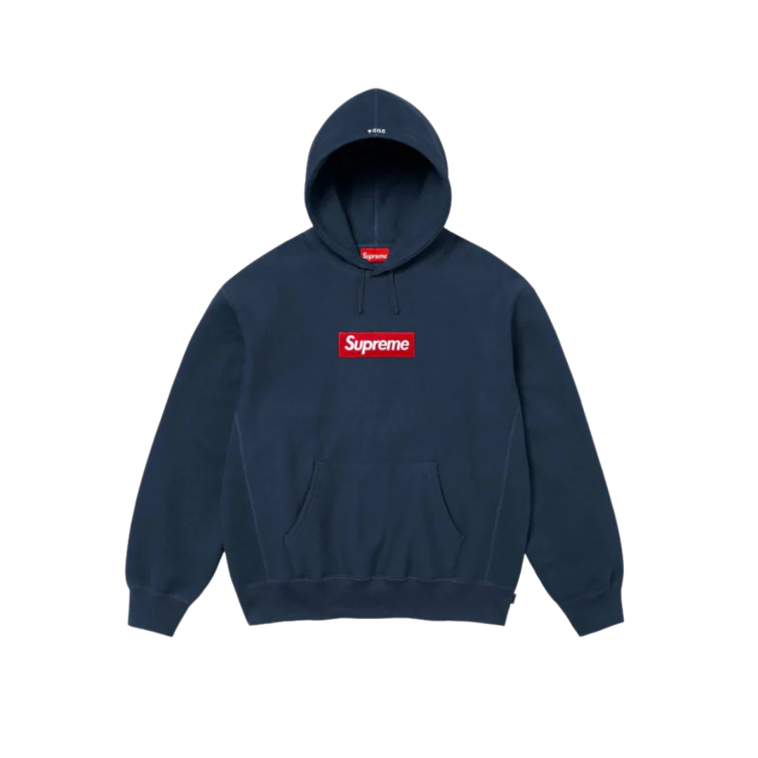 Supreme Box Logo Hooded Sweatshirt Sweatshirt (FW24) Navy