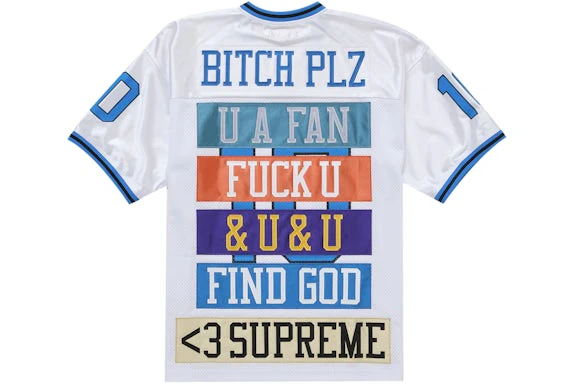 Supreme Find God Football Jersey White - Image 2