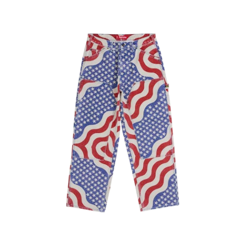Supreme Flag Double Knee Painter Pant Multicolor