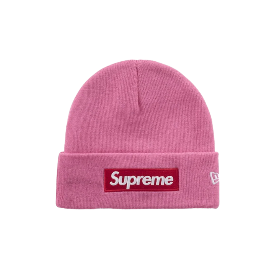 Supreme New Era Box Logo Beanie (FW25) Magenta