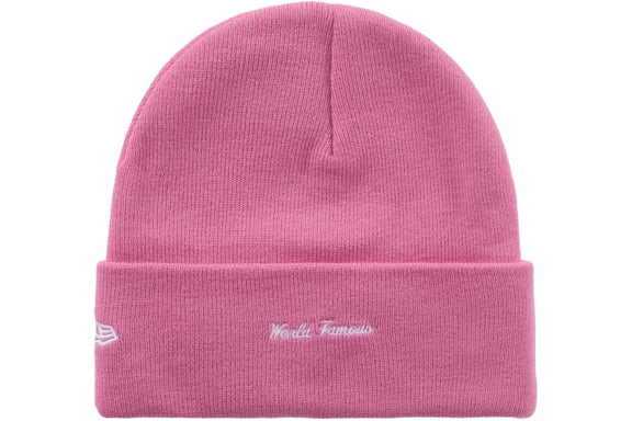 Supreme New Era Box Logo Beanie (FW25) Magenta - Image 2
