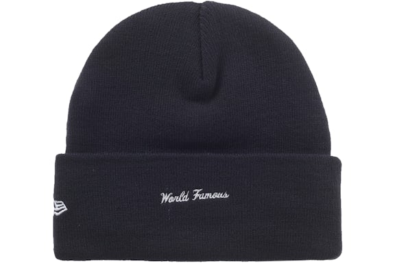 Supreme New Era Box Logo Beanie (FW25) Navy - Image 2