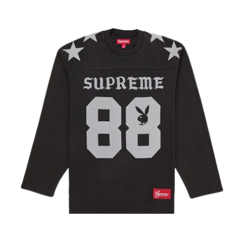 Supreme Playboy L/S Football Top Black