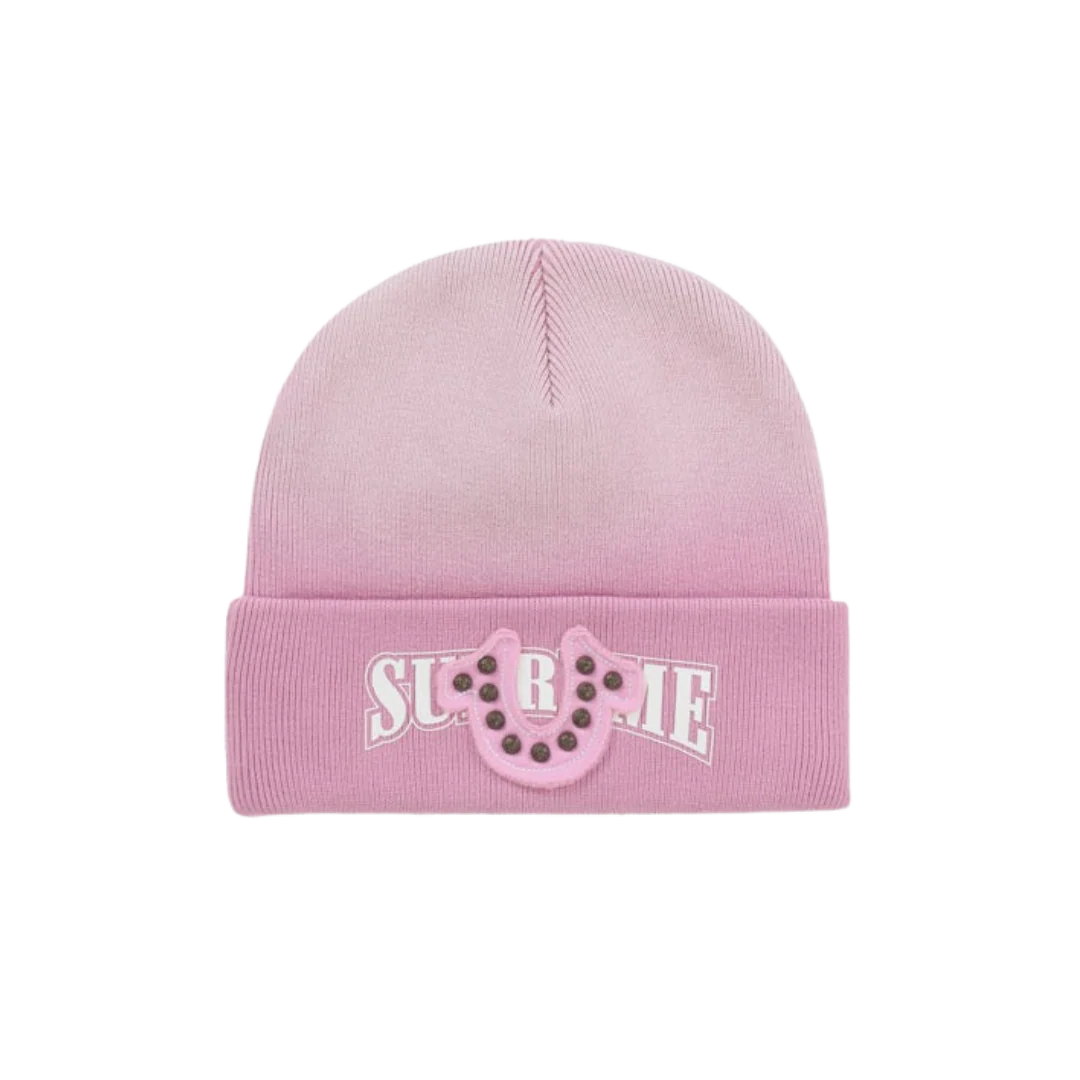 Supreme True Religion Beanie (FW25) Pink