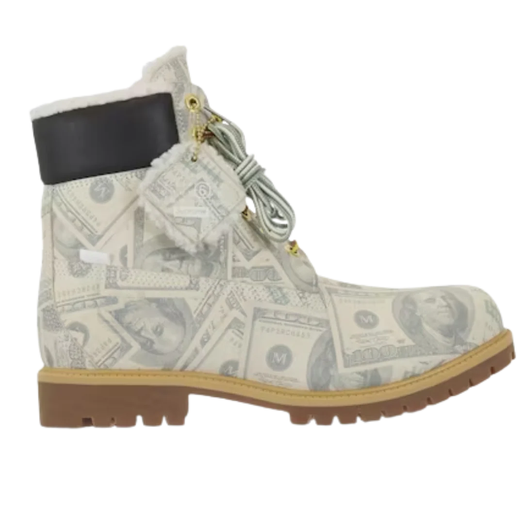 Timberland 6" Premium Waterproof Boot Supreme x MM6 Maison Margiela $100 Bills - Image 2