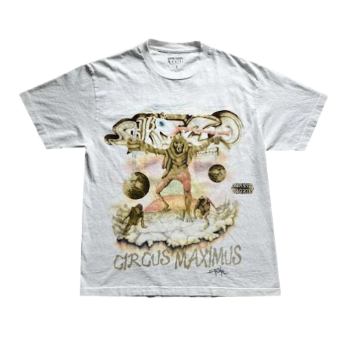 Travis Scott Utopia Tour Skitzo Circus Maximus Tee White