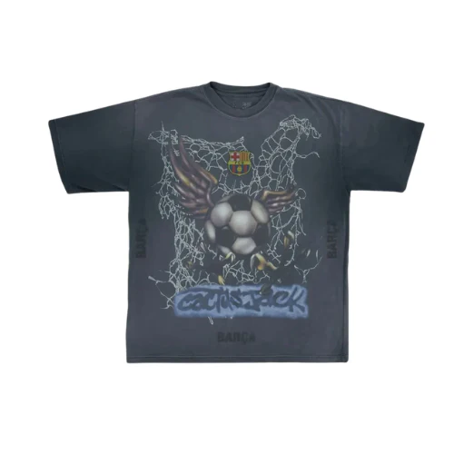 Travis Scott x FC Barcelona Washed Spray Logo Tee
