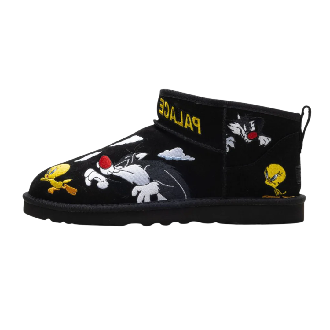 UGG Classic Ultra Mini Boot Palace x Looney Tunes Black